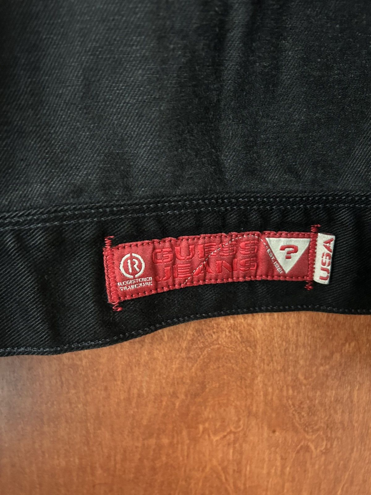 Guess × Vintage Black Guess vintage denim jacket unique Size US M / EU 48-50 / 2 - 2 Thumbnail