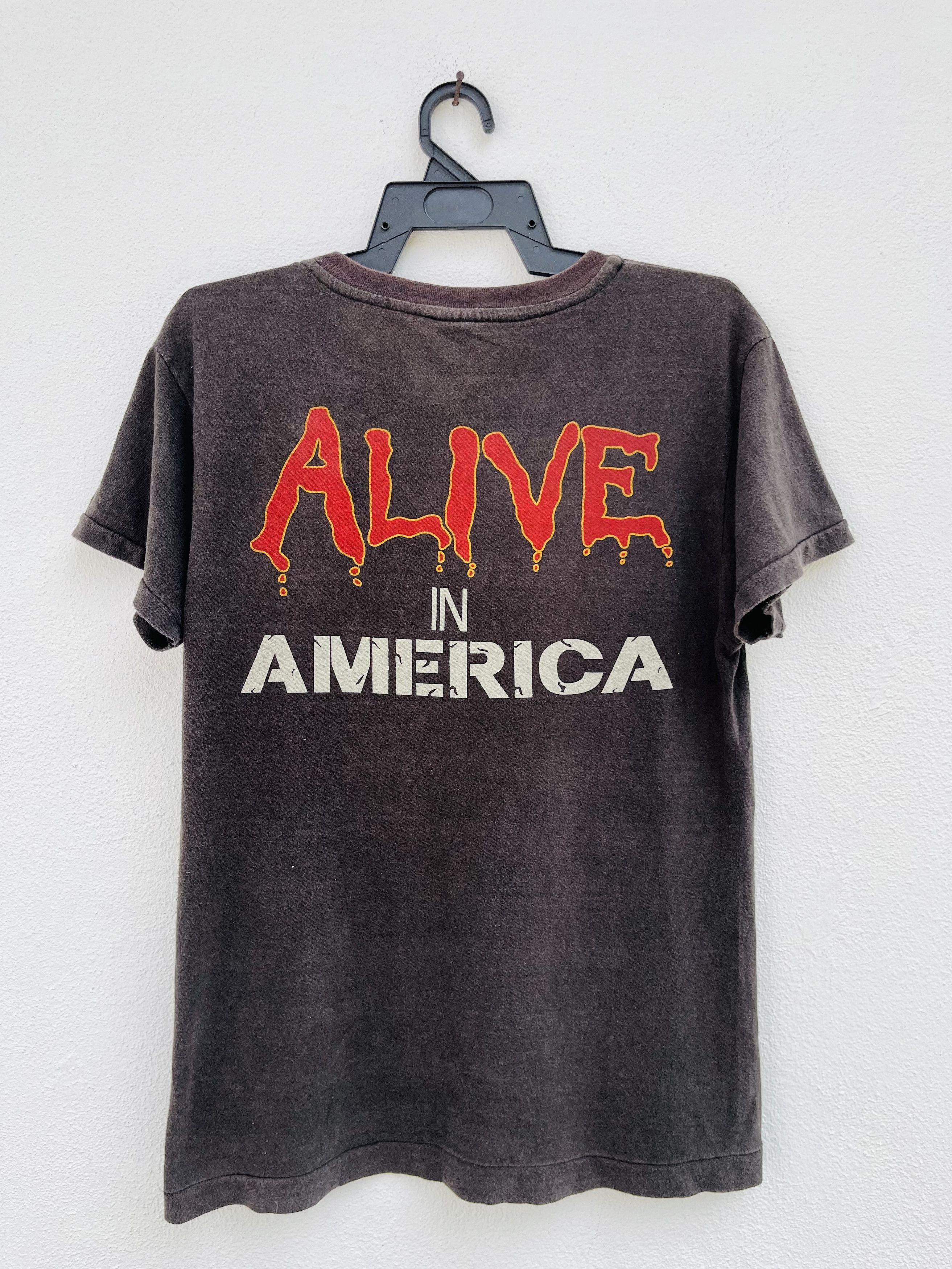 Band Tees × Iron Maiden × Vintage Vintage 80s Iron Maiden Purgatory Alive In America Size US M / EU 48-50 / 2 - 2 Thumbnail