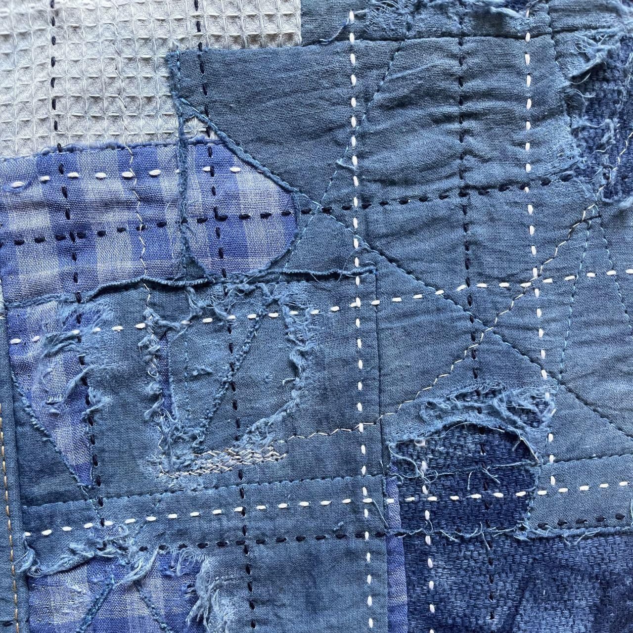 Kapital Indigo Boro Sashiko Distressed Jeans Size US 30 / EU 46 - 7 Thumbnail