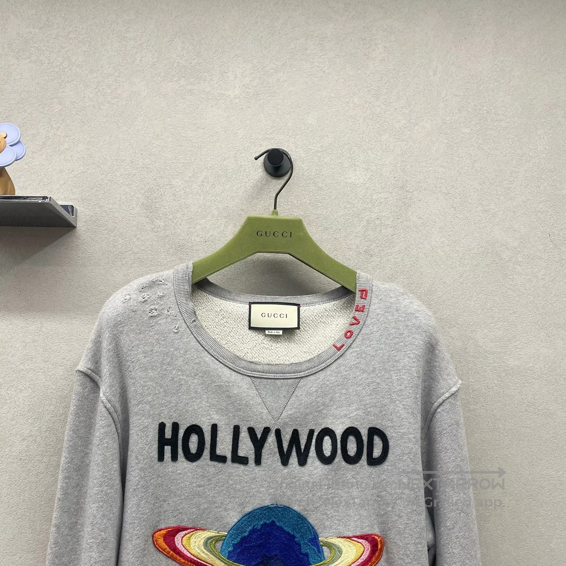 Gucci gucci gray hollywood embroidered sweatshirt size s. Size US S / EU 44-46 / 1 - 4 Thumbnail
