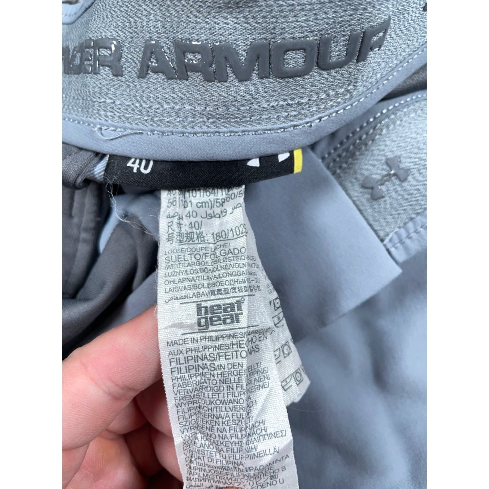 Under Armour Under armour Heat Gear Loose Fit Shorts Men 40 Gray Nylon Blend 11" Inseam Size US 38 / EU 54 - 4 Thumbnail