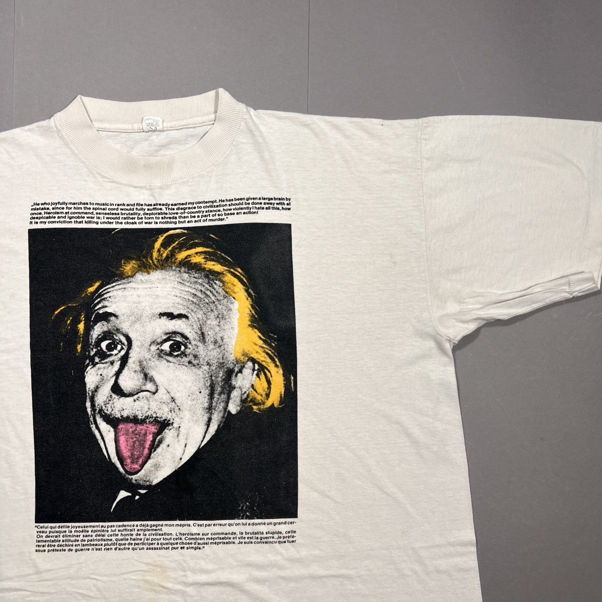Vintage Vintage 90s Albert Einstein Art T Shirt Rare Size US L / EU 52-54 / 3 - 1 Thumbnail