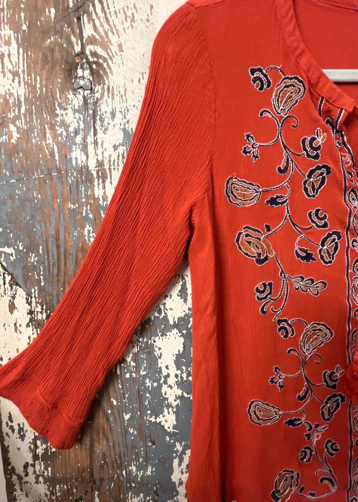 Etro Entro Size Medium boho womens top size medium Size M / US 6-8 / IT 42-44 - 4 Thumbnail