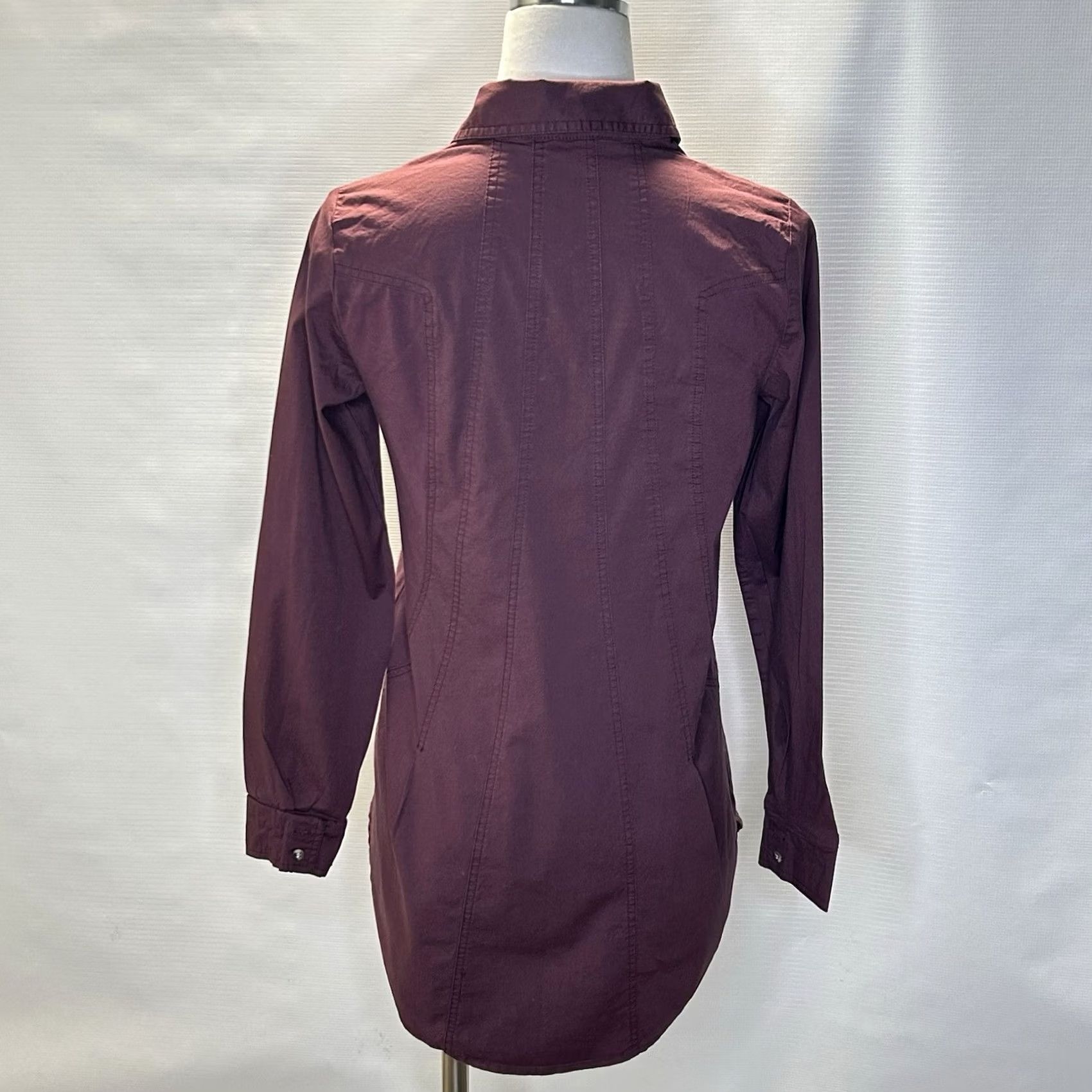 Soft Surroundings Soft Surroundings Shirt Boho Button-Down Collared Long Sleeve Size S Purple Size S / US 4 / IT 40 - 3 Thumbnail