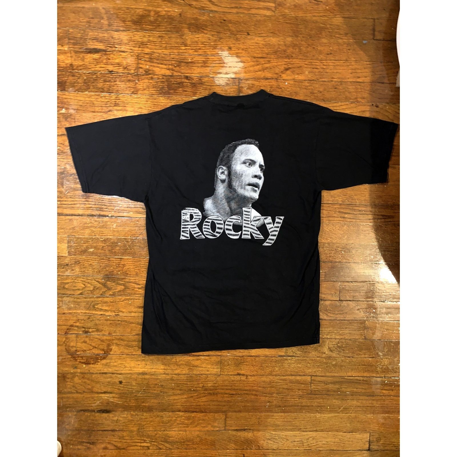 WWE Vintage The Rock Survivor Boot Tee Single Stitch Size US L / EU 52-54 / 3 - 6 Thumbnail