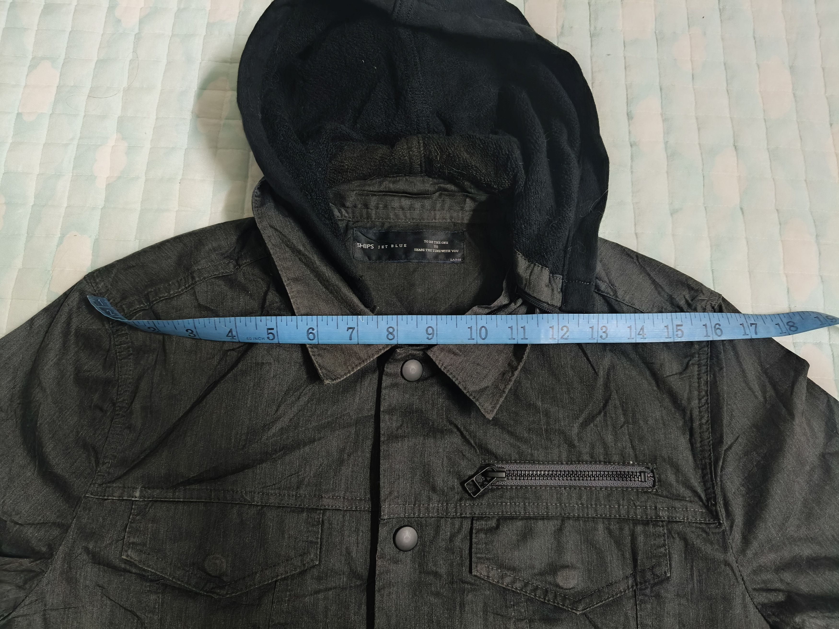 Ships Jet Blue Vintage Ships Jet Blue Button up Jacket Size US L / EU 52-54 / 3 - 14 Thumbnail