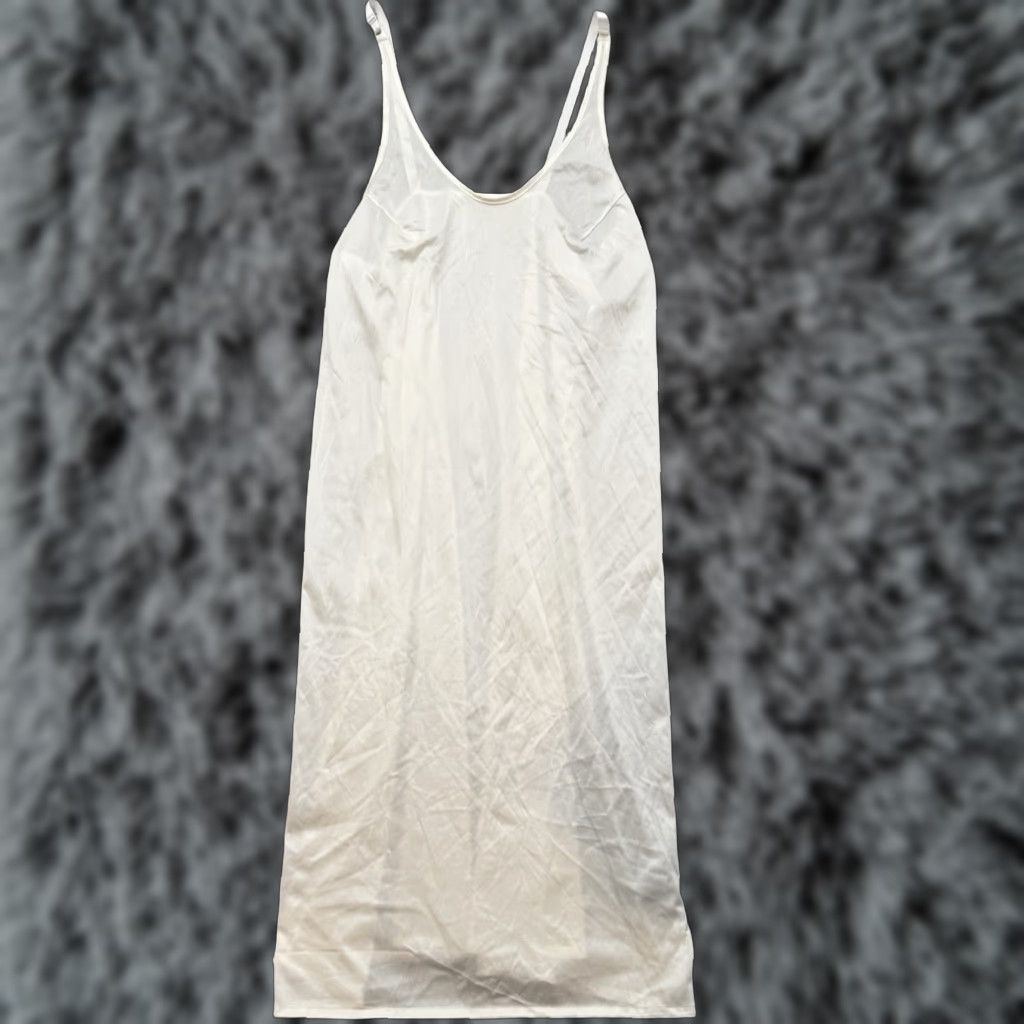 Vintage VINTAGE Velrose Slip Dress L White Satin 80s 90s Womens Adjustable Strap Boudoir Old Money Full Slip Size L / US 10 / IT 46 - 1 Thumbnail
