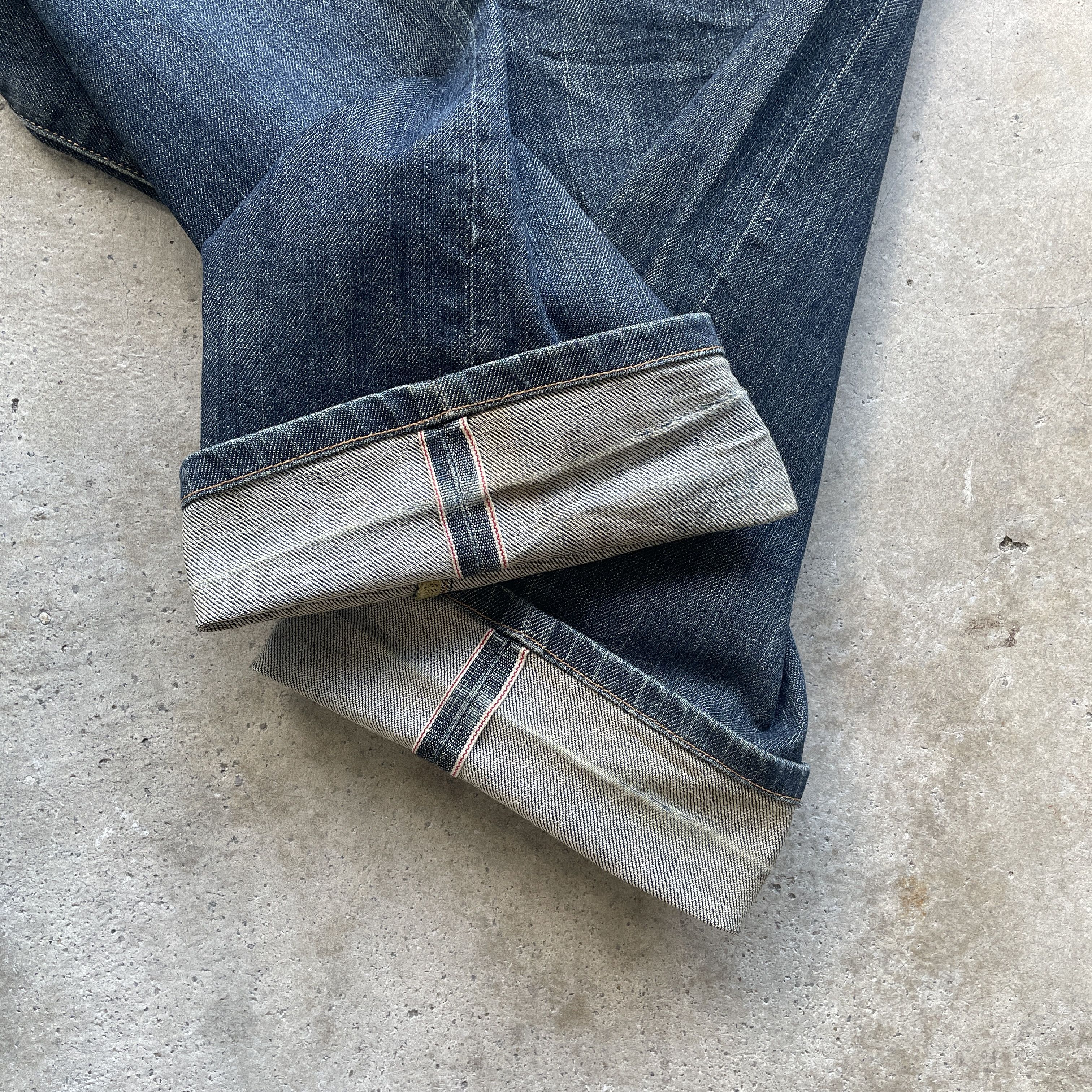 Japanese Brand VINTAGE BACK NUMBER RUSTY JEANS REDLINE FADED DENIM PANT W36 Size US 36 / EU 52 - 10 Thumbnail