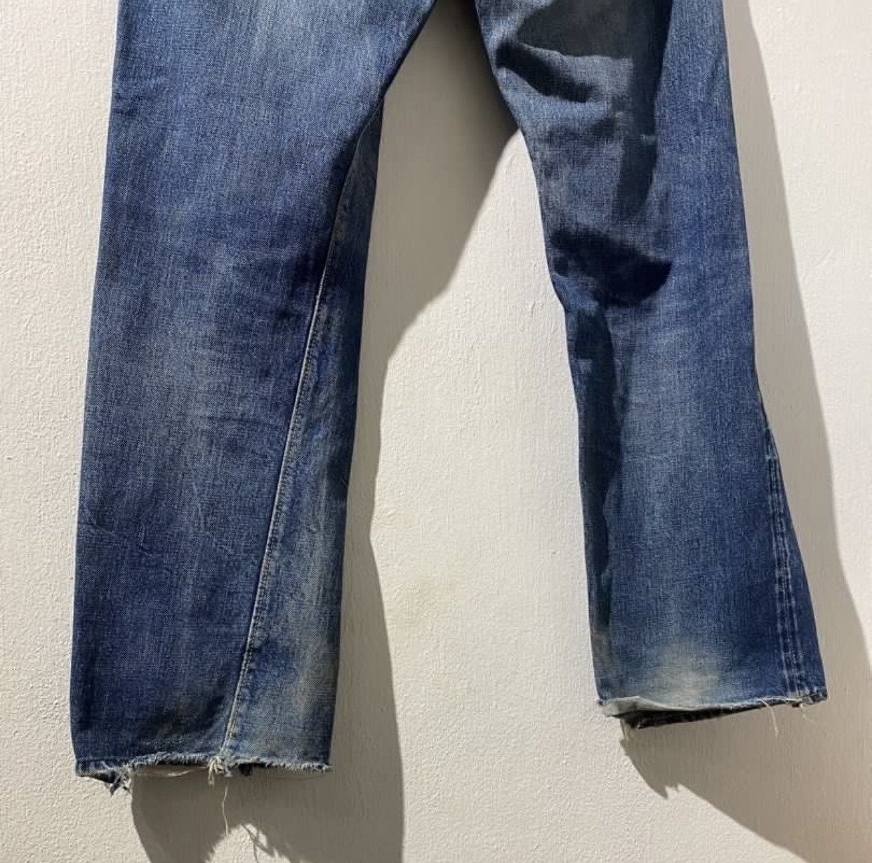 Denime × Vintage × Warehouse Vintage 90s Denime japan Jeans leather patches distressed Size US 31 - 6 Thumbnail