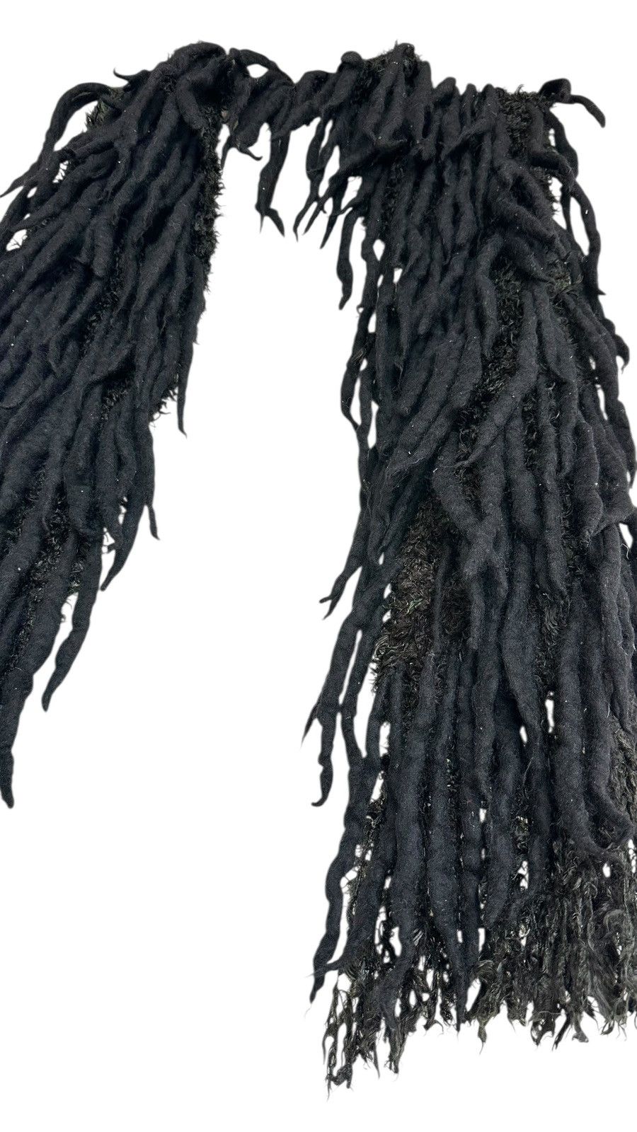Issey Miyake AW 2002 Issey Miyake Black Olive Twisted Wool Scarf/ Muffler Size ONE SIZE - 9 Thumbnail