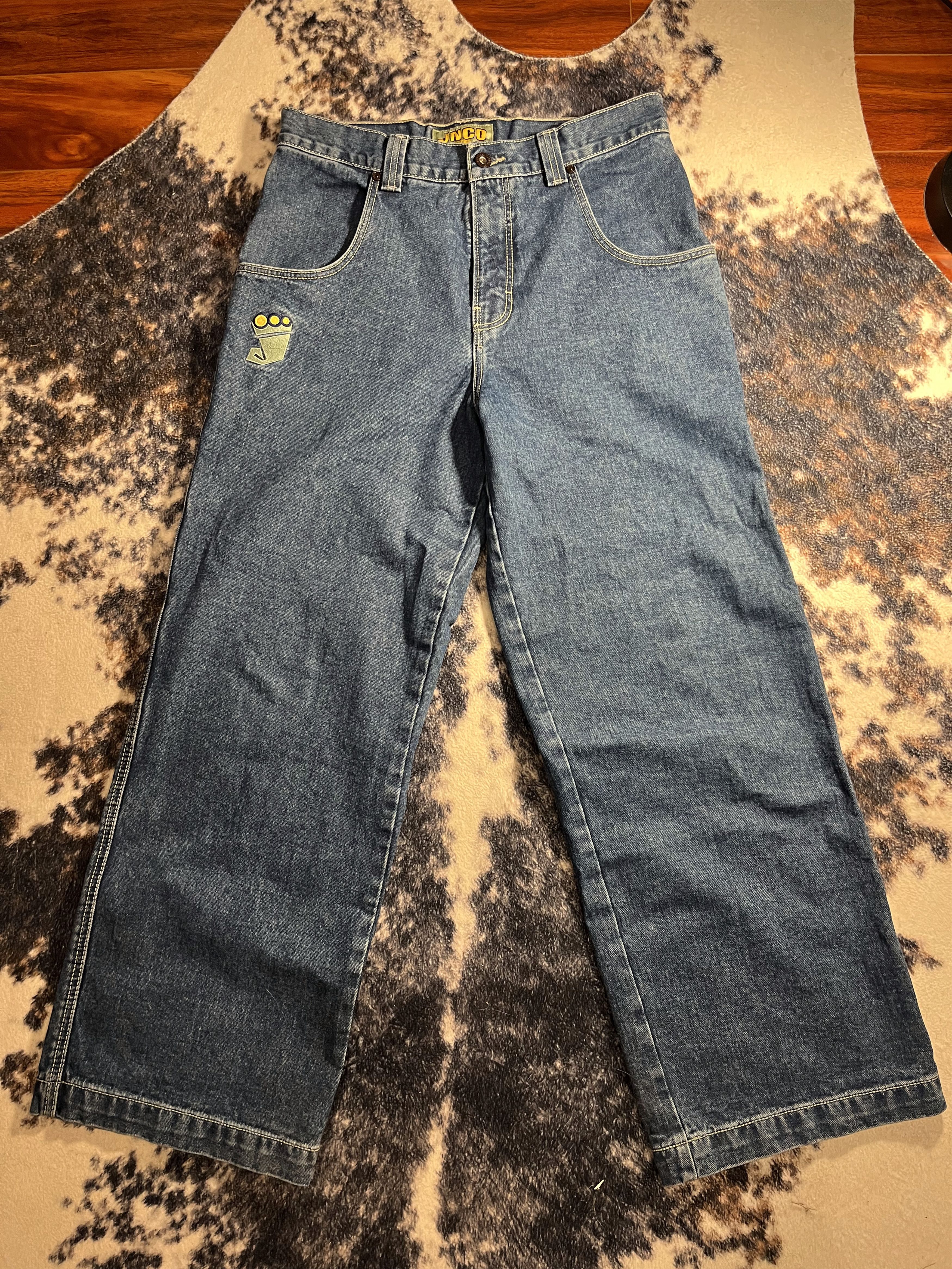 JNCO JNCO Pipes Classic 23" Dark Stone denim Size US 34 / EU 50 - 1 Thumbnail