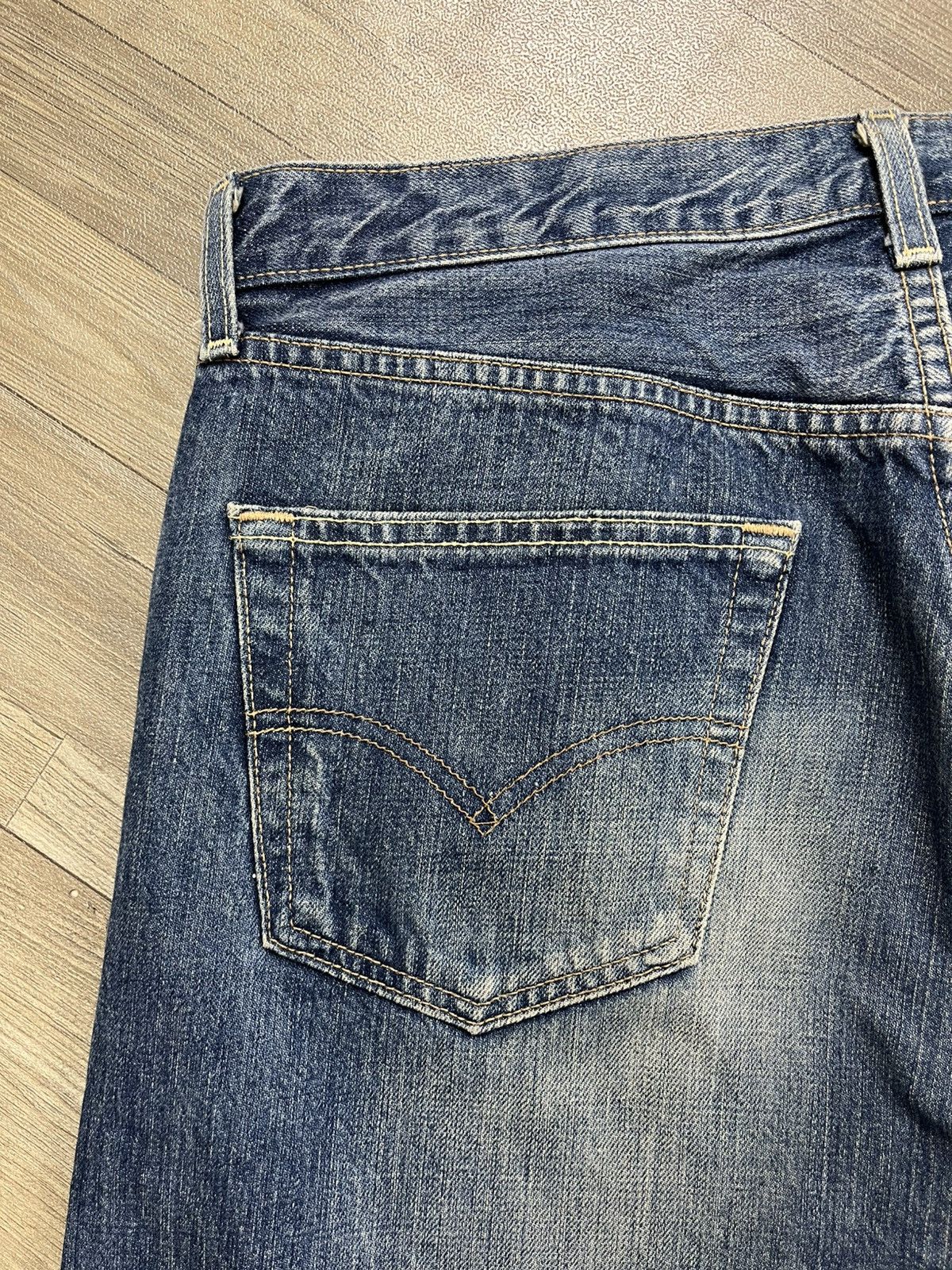 Levi's Vintage Clothing 🇹🇷1990s Vintage Levis 501 Distressed 34x30 Straight Leg Jeans Size US 34 / EU 50 - 13 Thumbnail