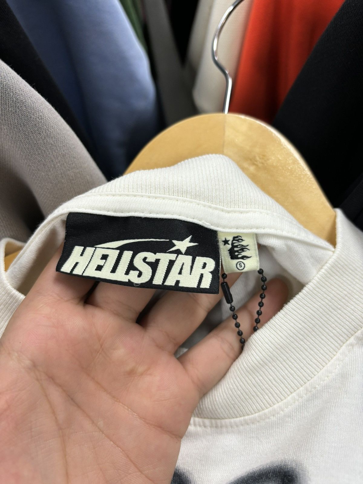 HELLSTAR Hellstar mark LS T Shirt white XS Capsule 11 complexcon Size US XS / EU 42 / 0 - 3 Thumbnail