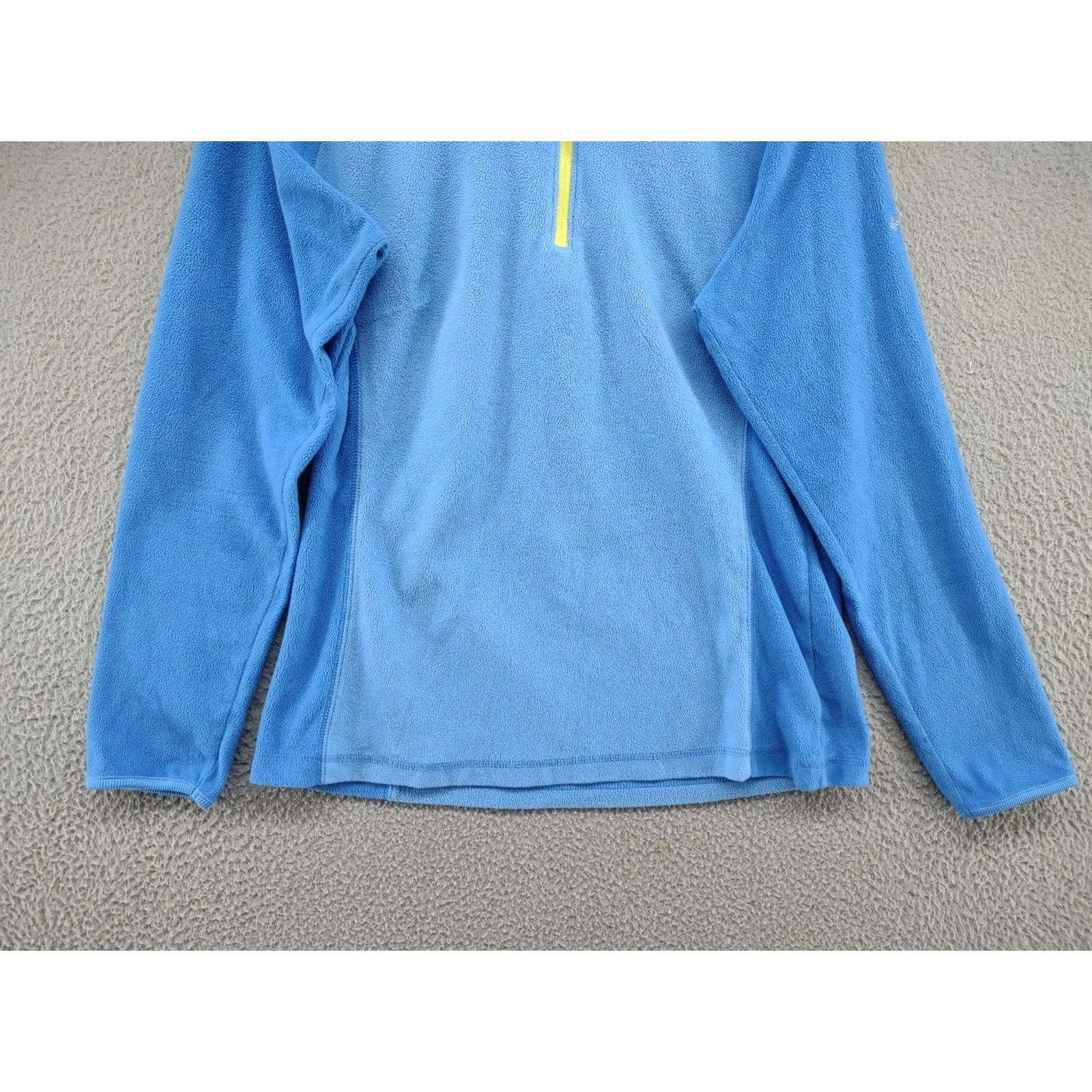 Vintage Columbia Pullover Fleece 1/4 Zip Long Sleeve Lightweight Jacket Women's M Blue Polyester Size M / US 6-8 / IT 42-44 - 2 Thumbnail