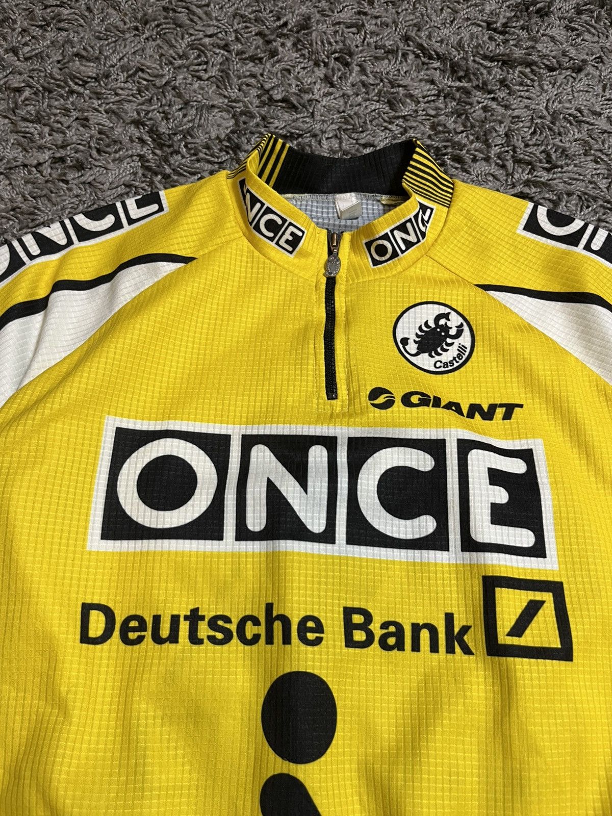 Vintage CASTELLI VINTAGE 1998 VELO JERSEY GIANT YELLOW CYCLING Size US L / EU 52-54 / 3 - 2 Thumbnail