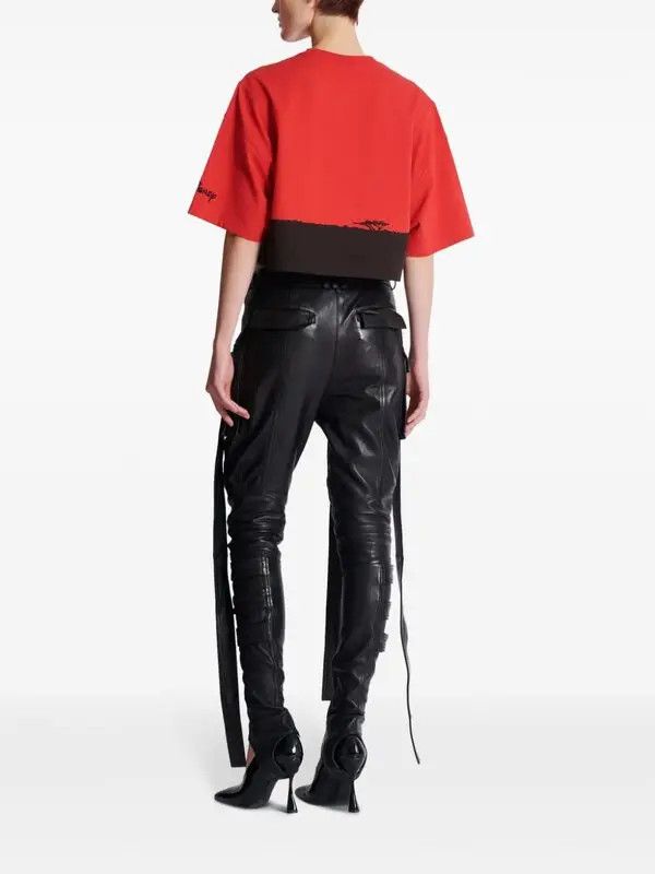 Balmain o1s1wg111225 X Disney The Lion King T-Shirt in Red Size S / US 4 / IT 40 - 5 Thumbnail