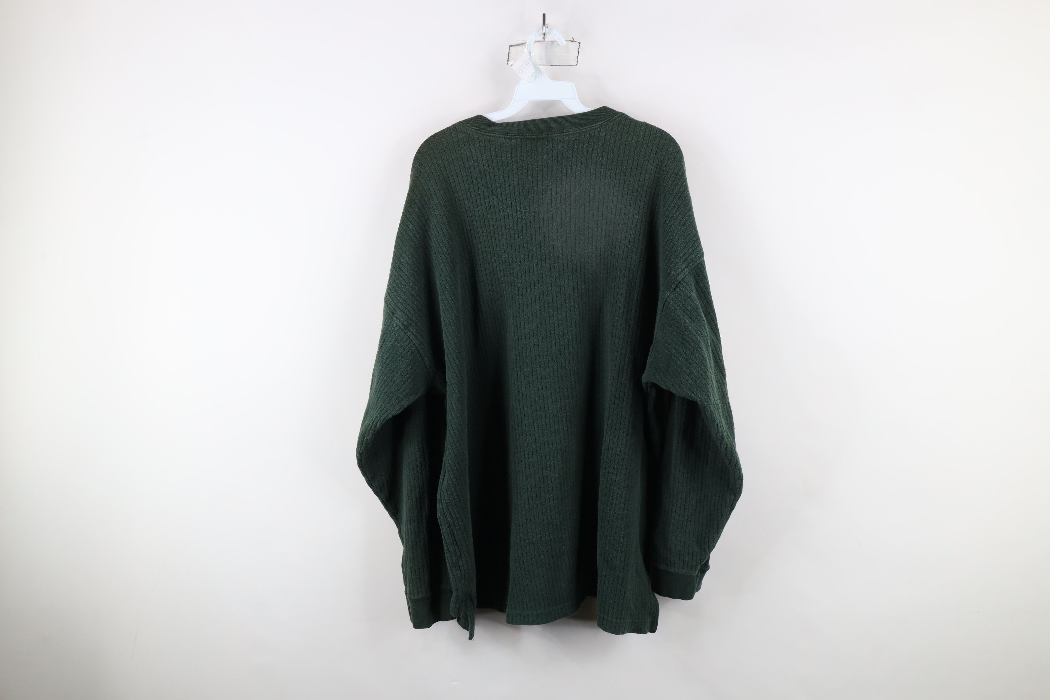 Vintage Vintage 90s Streetwear Ribbed Long Sleeve Henley T-Shirt Size US XXL / EU 58 / 5 - 8 Thumbnail