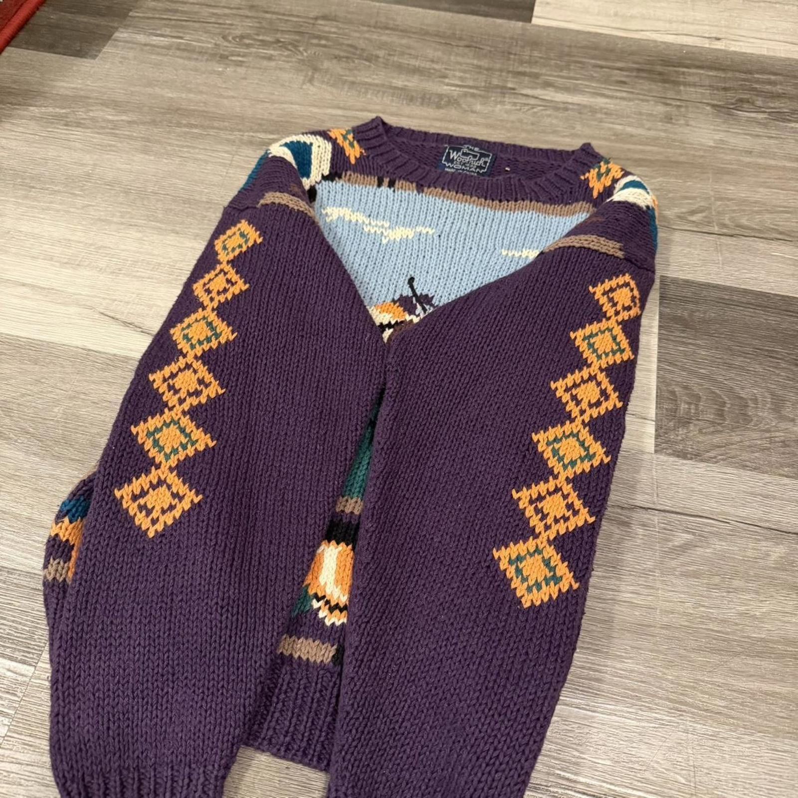 Woolrich Woolen Mills Woolrich Women's Purple and Multi Sweatshirt Size S / US 4 / IT 40 - 4 Thumbnail