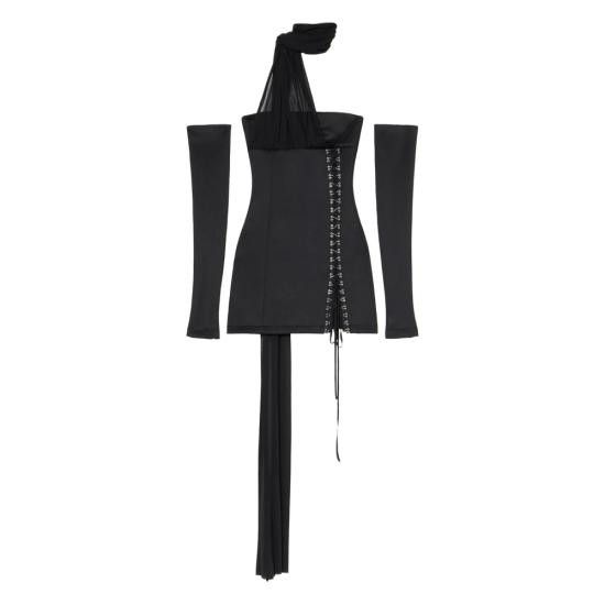Blumarine BLUMARINE Women Dresses 2A665A N0990 BLACK Size XS / US 0-2 / IT 36-38 - 1 Thumbnail