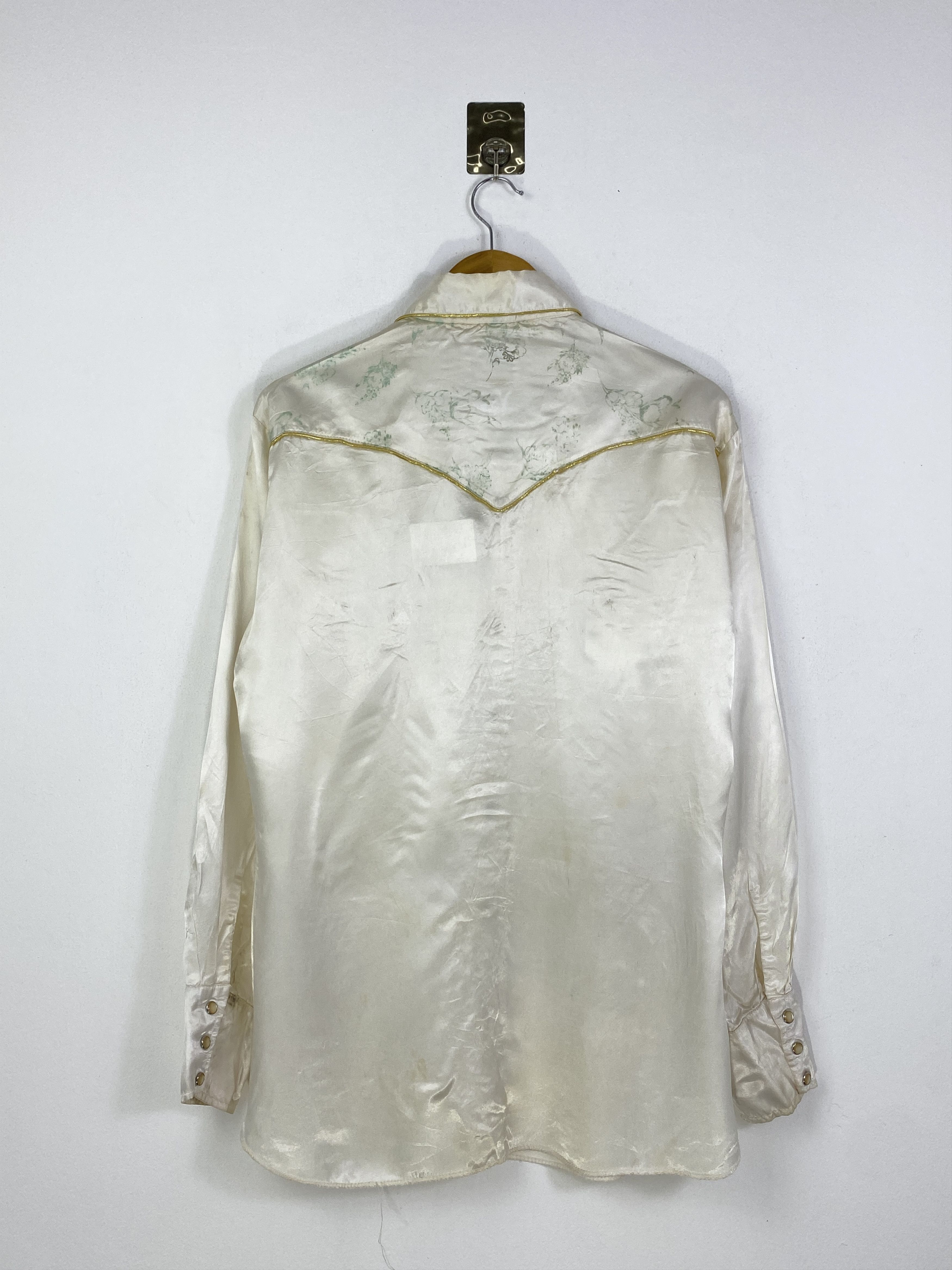 Vintage Vintage 50s H bar C Western Silk Button Up Shirt TA0711 Size US L / EU 52-54 / 3 - 3 Thumbnail
