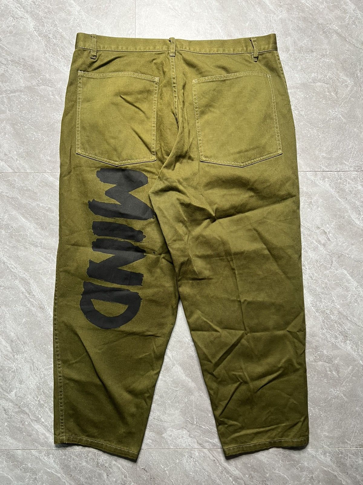 Comme des Garcons SHIRT Comme des Garcons Shirt Canvas Cotton Mind Print wide Pants Size US 32 / EU 48 - 1 Thumbnail