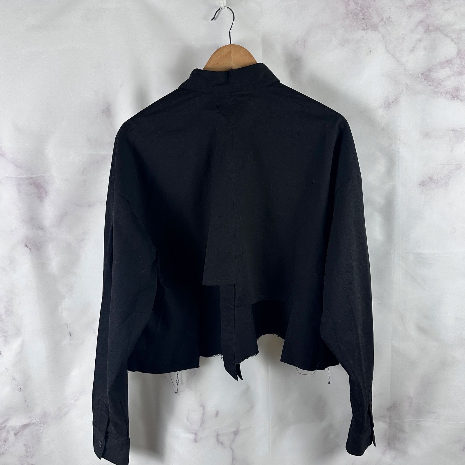 Ader Error F/W19 Black Cropped Button-Up Shirt Size US S / EU 44-46 / 1 - 5 Thumbnail