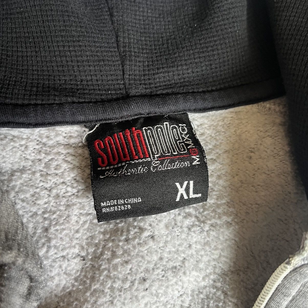 Southpole × Vintage Vintage 2000s South Pole Varsity Arch Logo Zip Up Hoodie Y2K Size US XL / EU 56 / 4 - 4 Thumbnail