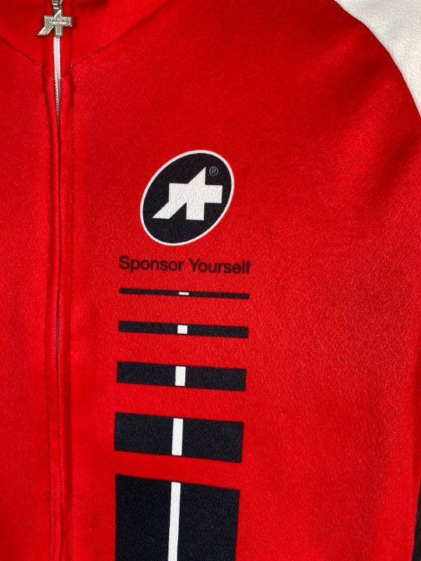Assos Cycling Body R&D Size M Full-Zip Shirt Red Medium