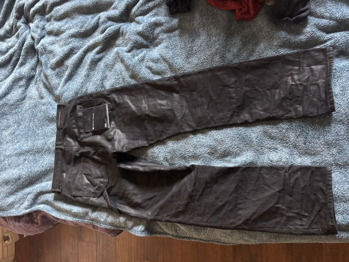 Purple Brand Purple wax denim black double knee jeans Size US 33 - 2 Thumbnail