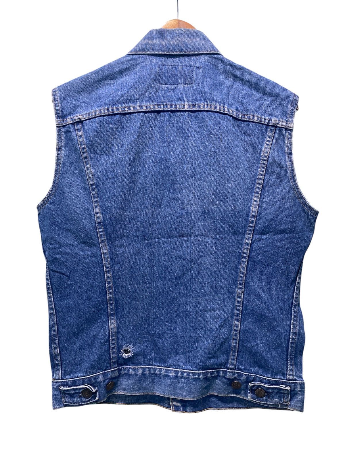 Levi's Vintage 90s Levi’s Denim Sleeveless Made Usa Size US M / EU 48-50 / 2 - 2 Thumbnail
