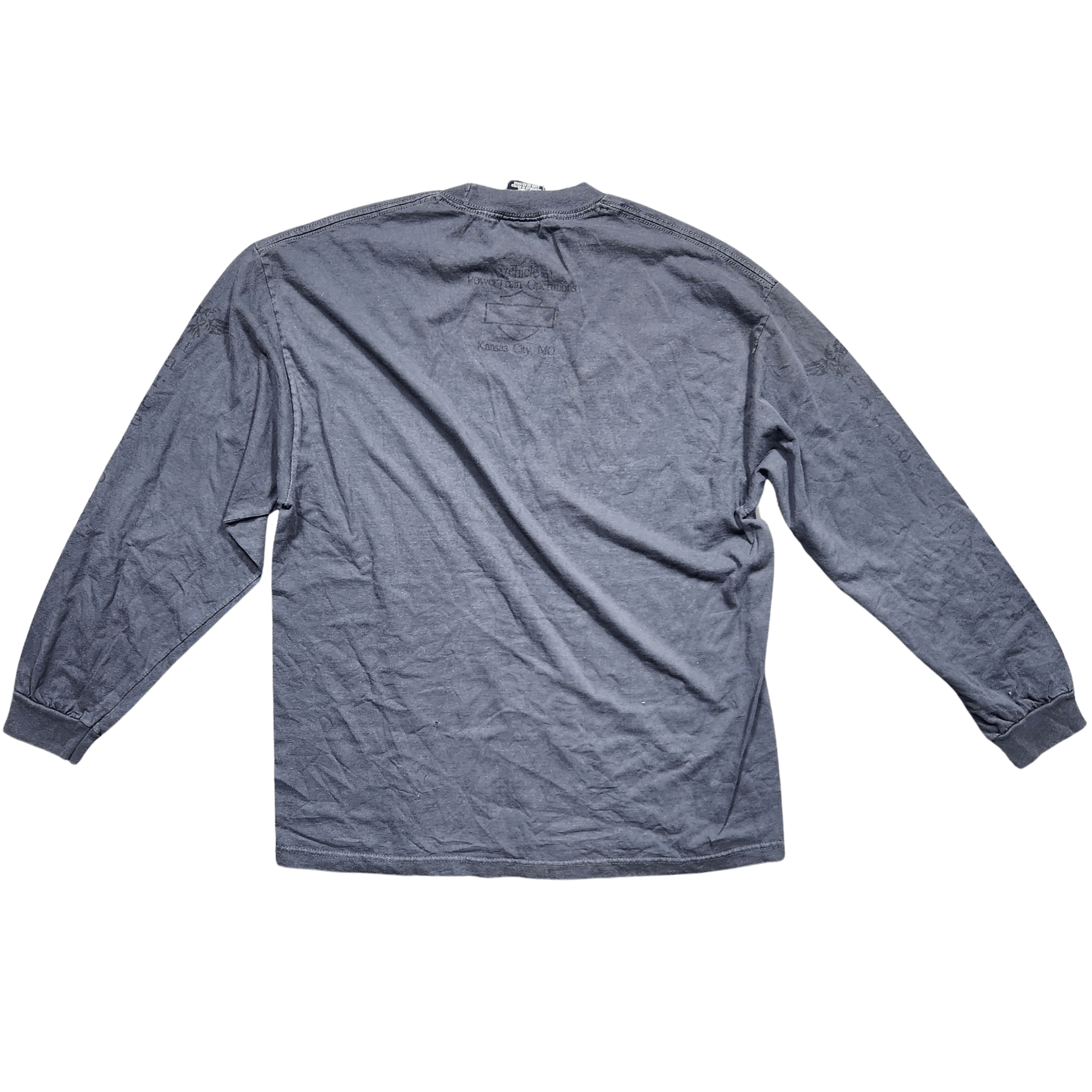 Harley Davidson Harley Davidson Grey Long Sleeve Shirt Size US XL / EU 56 / 4 - 2 Thumbnail