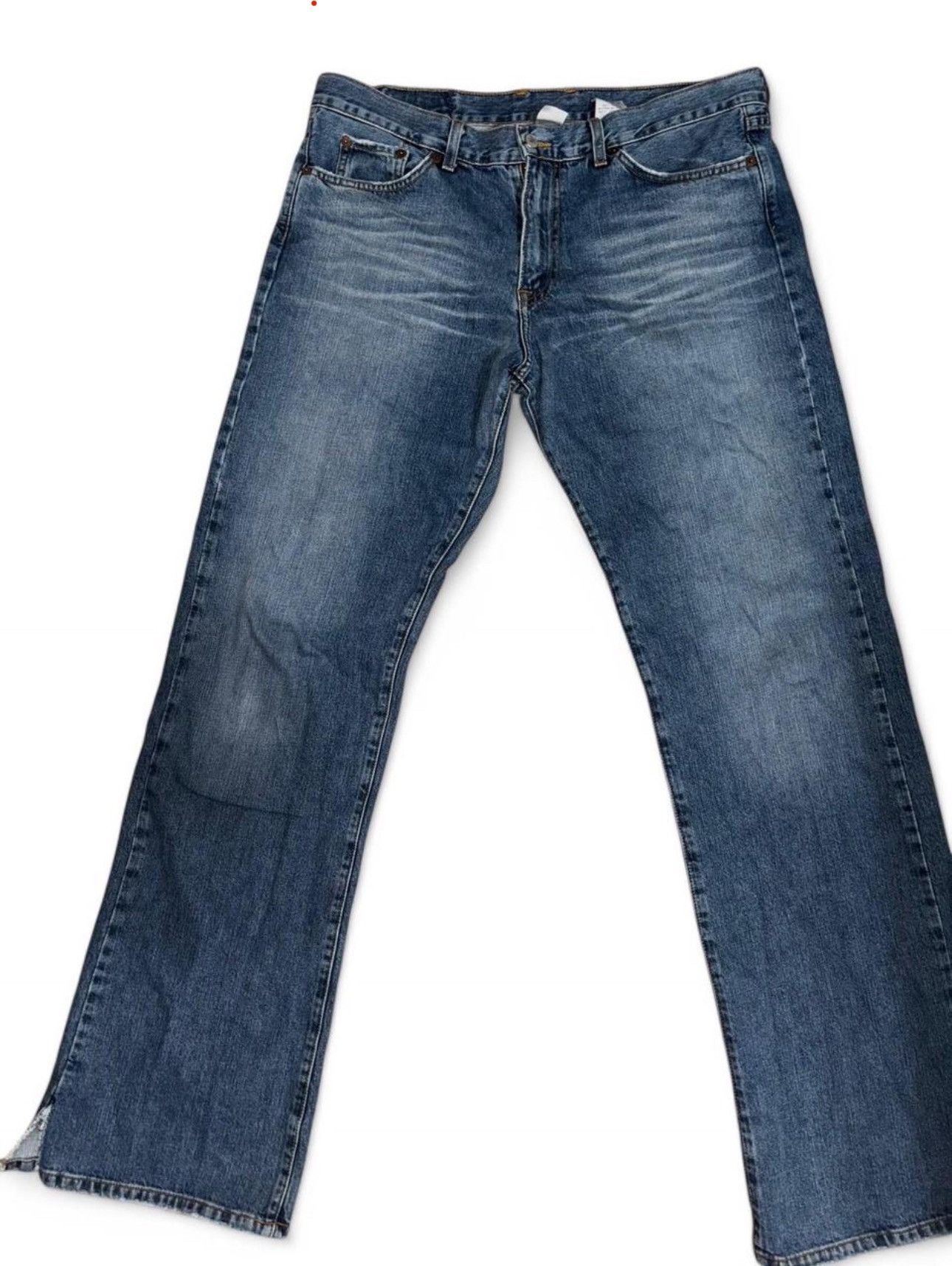 Lucky Brand × Vintage Lucky Brand Bootcut Denim with cut leg opening Size US 34 / EU 50 - 1 Thumbnail
