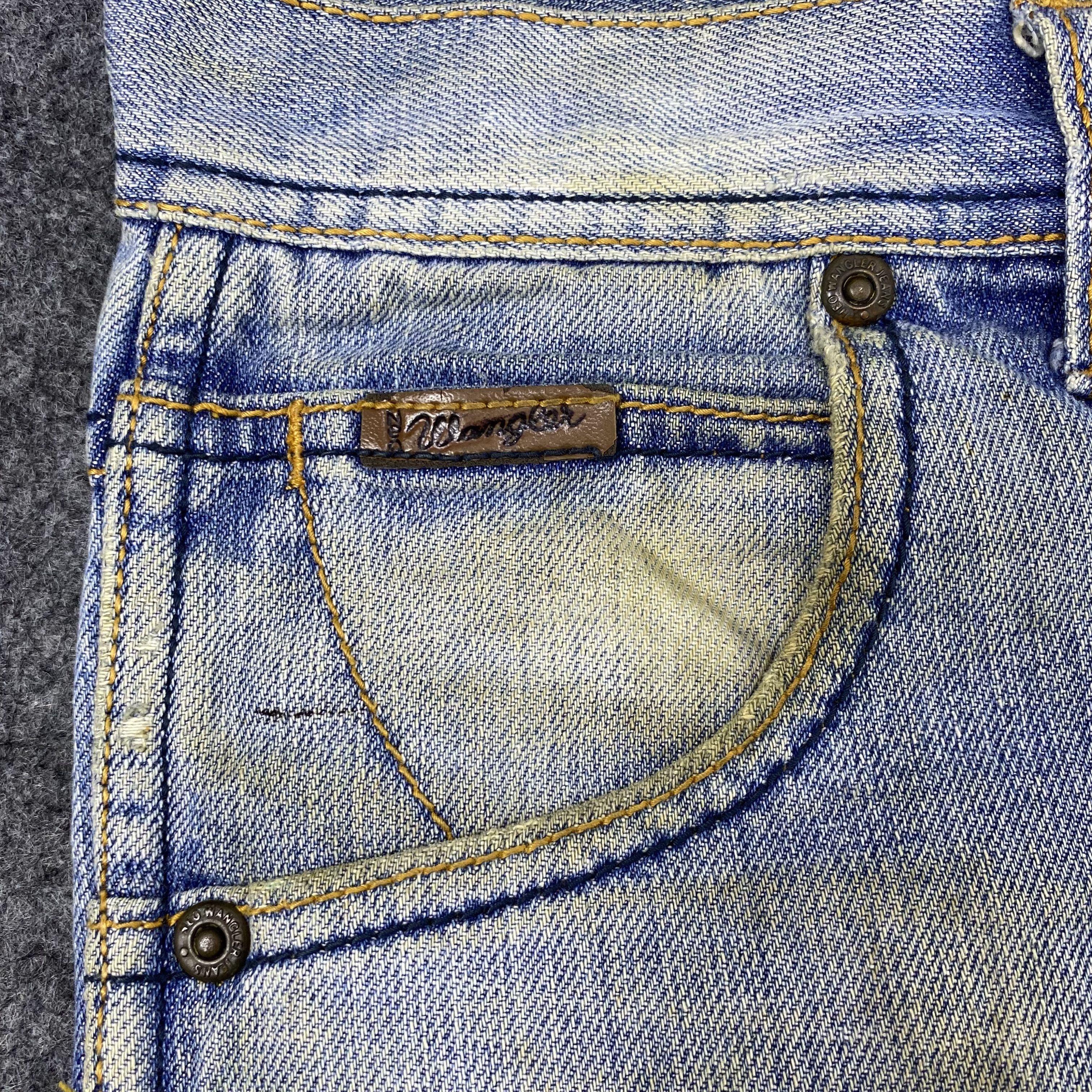 Jean × Vintage × Wrangler Vintage Wrangler Distressed Blue Wash Jean-J1189 Size US 32 / EU 48 - 8 Thumbnail