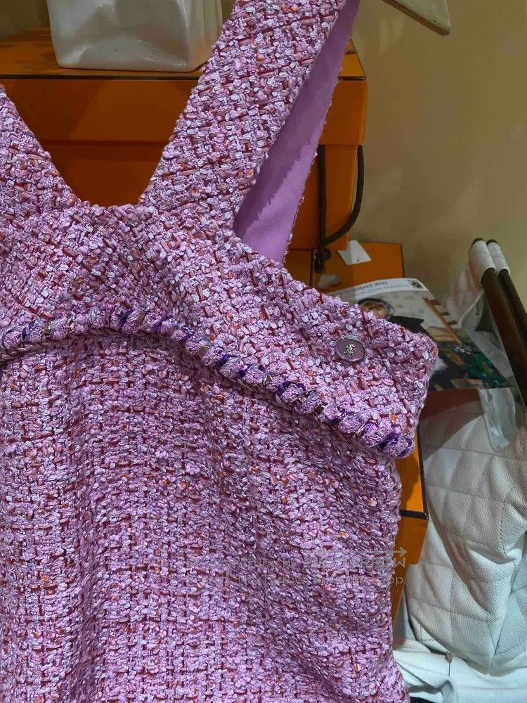 Chanel Chanel 22p pink tweed strap dress Size XS / US 0-2 / IT 36-38 - 4 Thumbnail