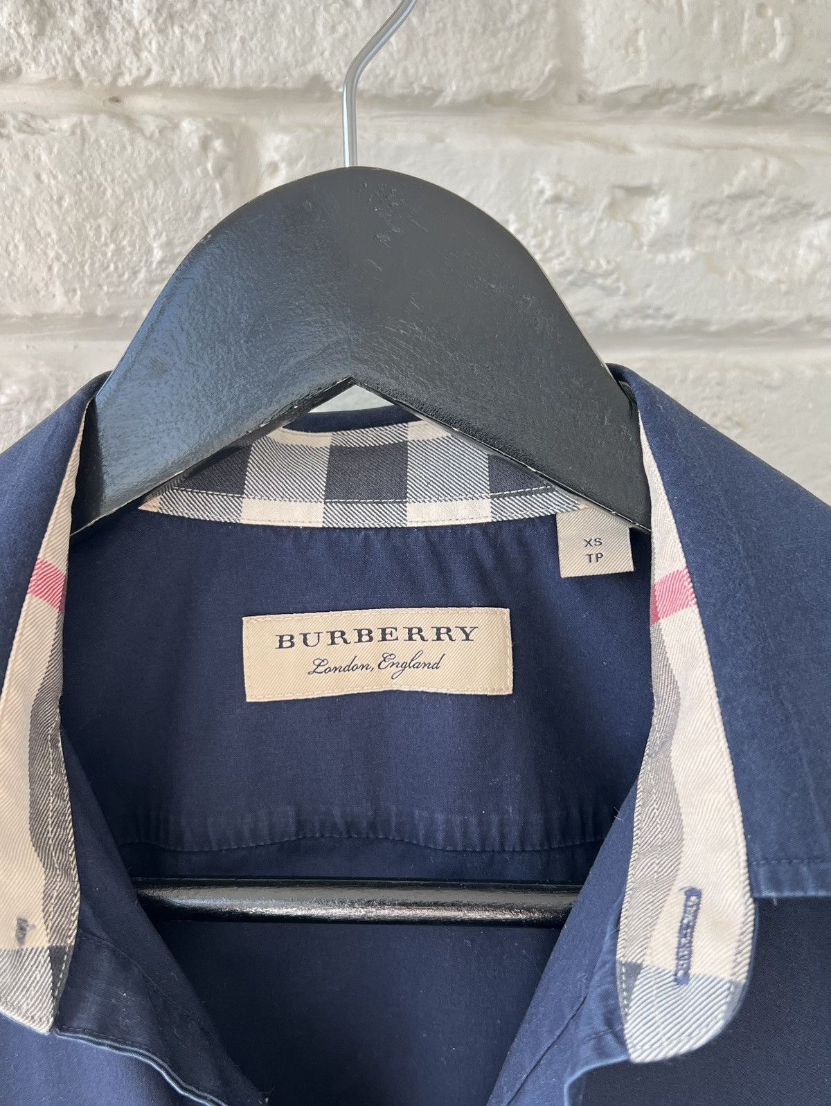 Burberry Burberry London Blue Checked Button Up Shirt Size US XS / EU 42 / 0 - 3 Thumbnail