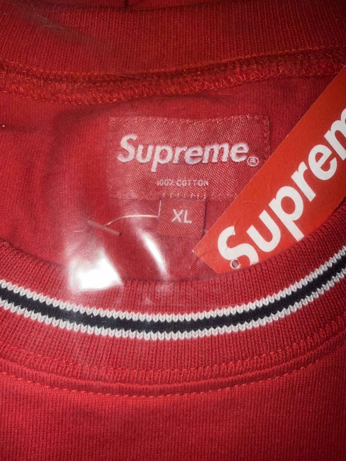 Supreme Supreme Bevel Long Sleeve Shirt Red Size US XL / EU 56 / 4 - 3 Thumbnail