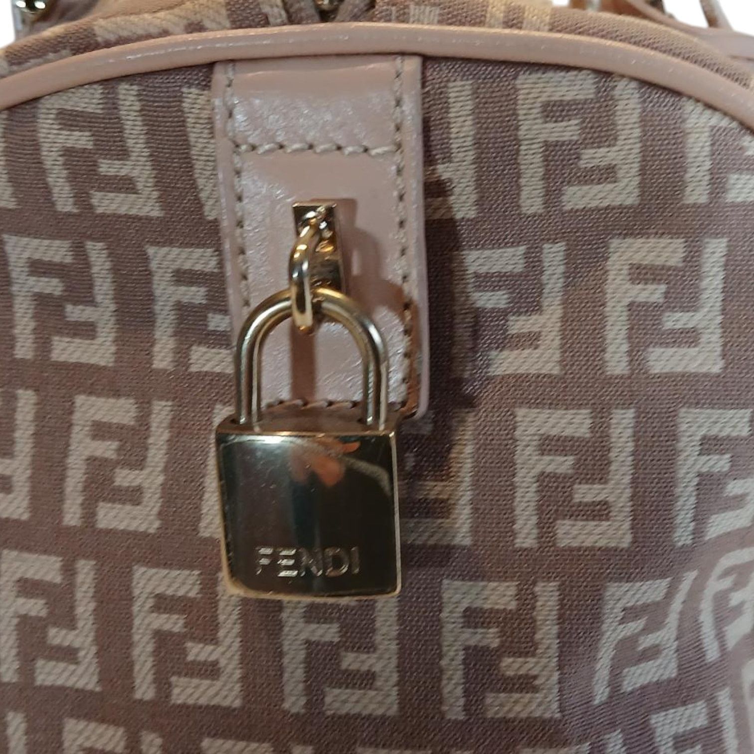 Fendi Fendi Zucchino Mini Boston Pink Handbag Size ONE SIZE - 14 Thumbnail