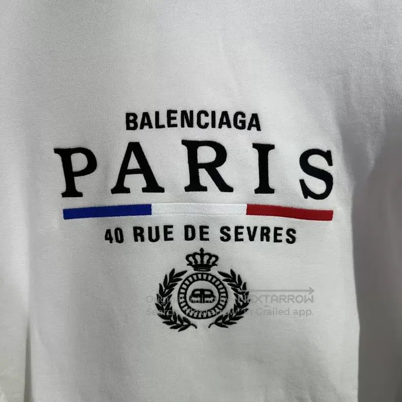 Balenciaga Balenciaga Crown Wheat Pattern White Hoodie Size US XS / EU 42 / 0 - 3 Thumbnail