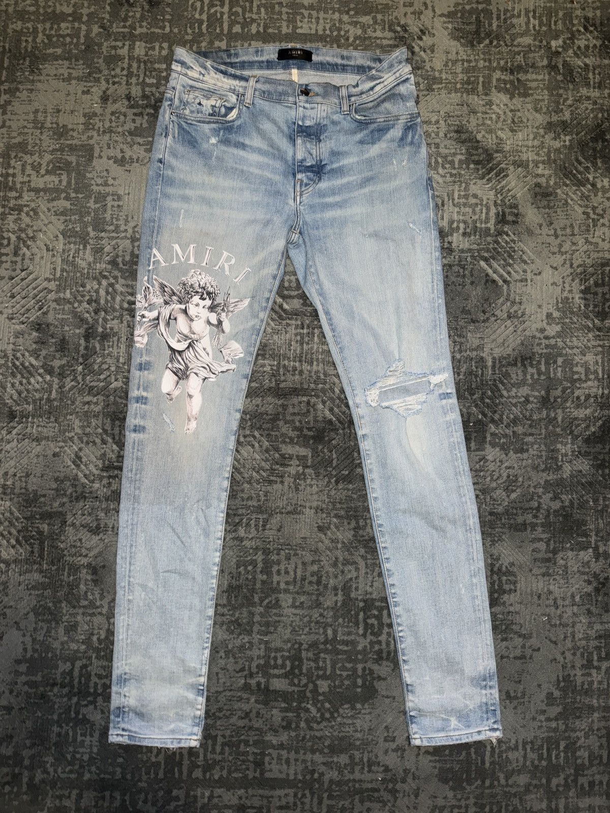 Amiri Light blue amiri jeans skinny Size US 33 - 1 Thumbnail