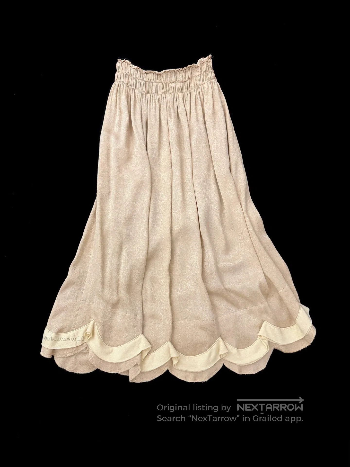 Comme des Garcons Comme des Garçons Silk Petal Hem Skirt. Size 33" - 1 Thumbnail