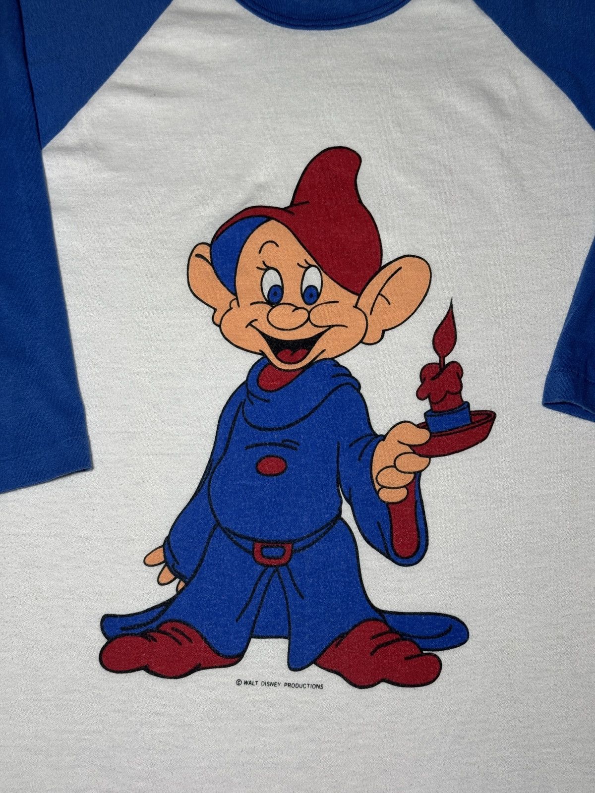 Disney × Vintage Vintage 70s 80s Snow White Dopey Dwarf RARE Disney T Shirt Size US M / EU 48-50 / 2 - 2 Thumbnail