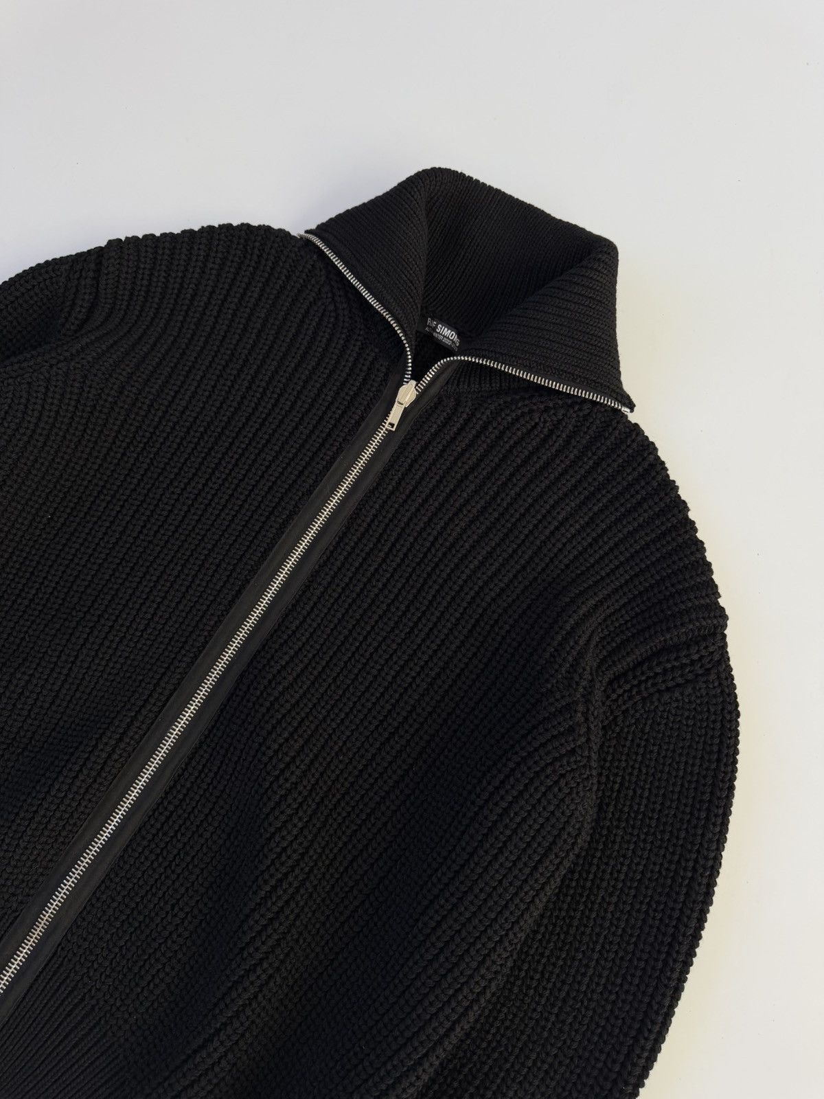 Raf Simons Raf Simons Zip Up Bulky Knit Turtleneck Cardigan Size US S / EU 44-46 / 1 - 4 Thumbnail