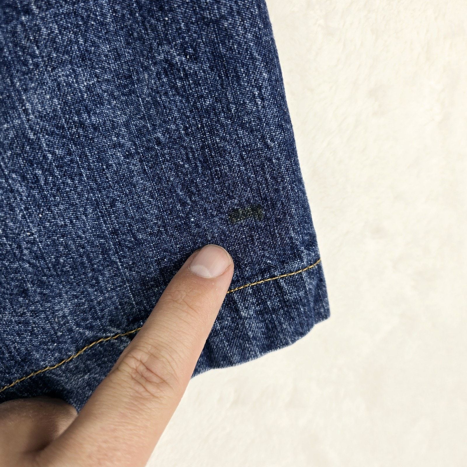 Other Vintage Y2K Indigo Red Jean Shorts 40 Baggy Skater Jorts Size US 40 / EU 56 - 7 Thumbnail
