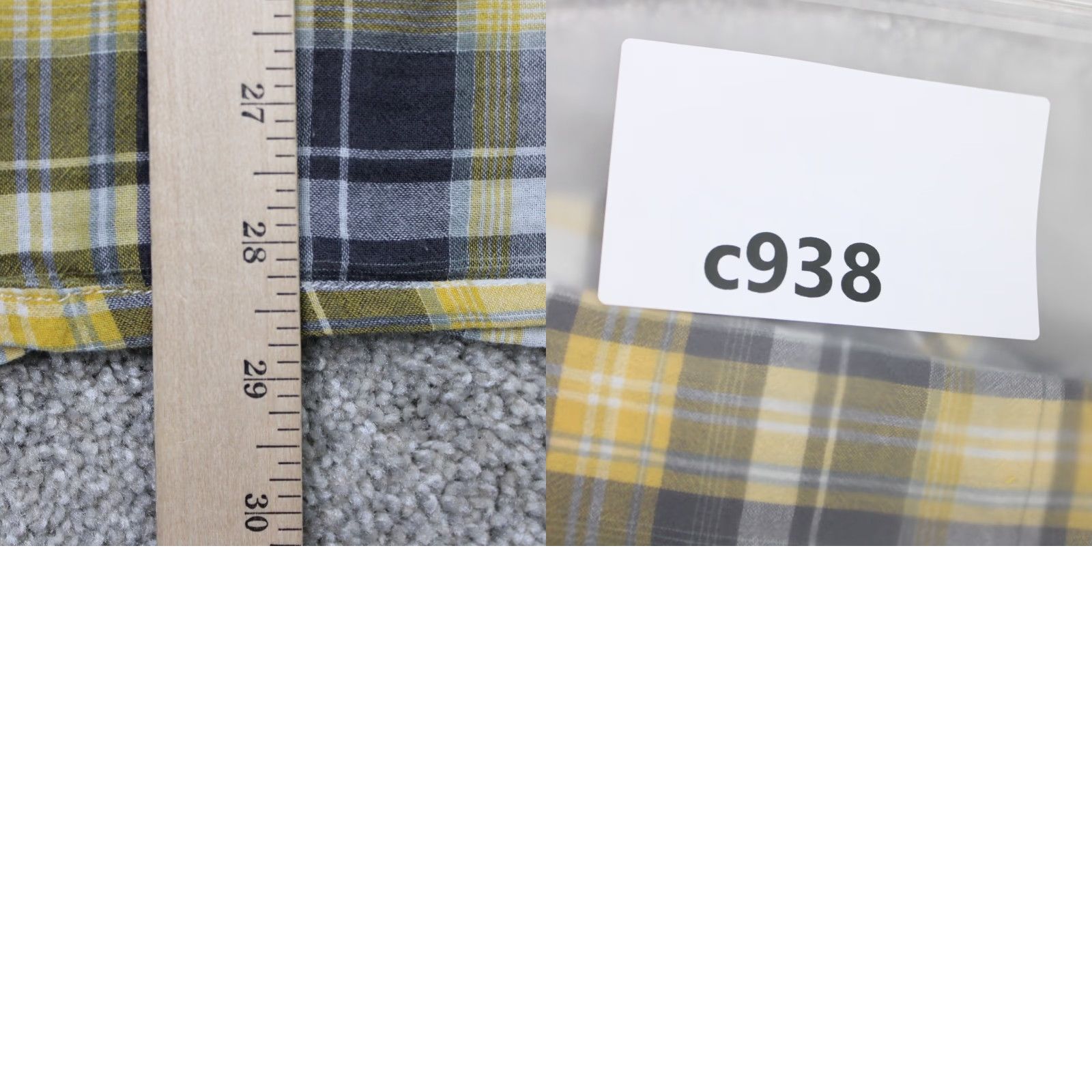 The North Face The North Face Shirt Mens XL Yellow/Gray Plaid 100% Cotton Short Sleeve Button Size US XL / EU 56 / 4 - 9 Thumbnail