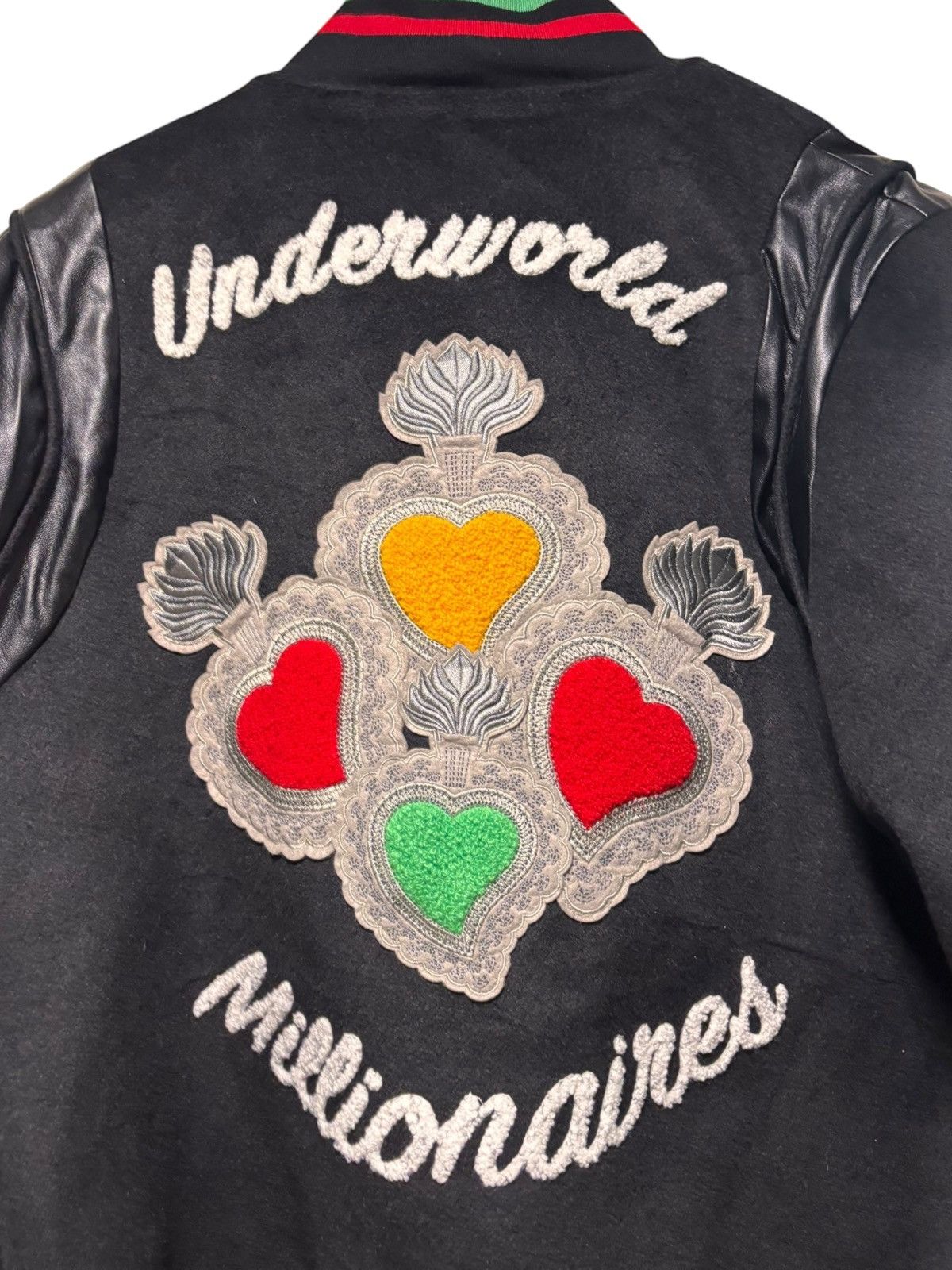 Whensmokeclears When Smoke Clears RGB Varsity Wool Bomber Jacket RARE Size US XXL / EU 58 / 5 - 10 Thumbnail