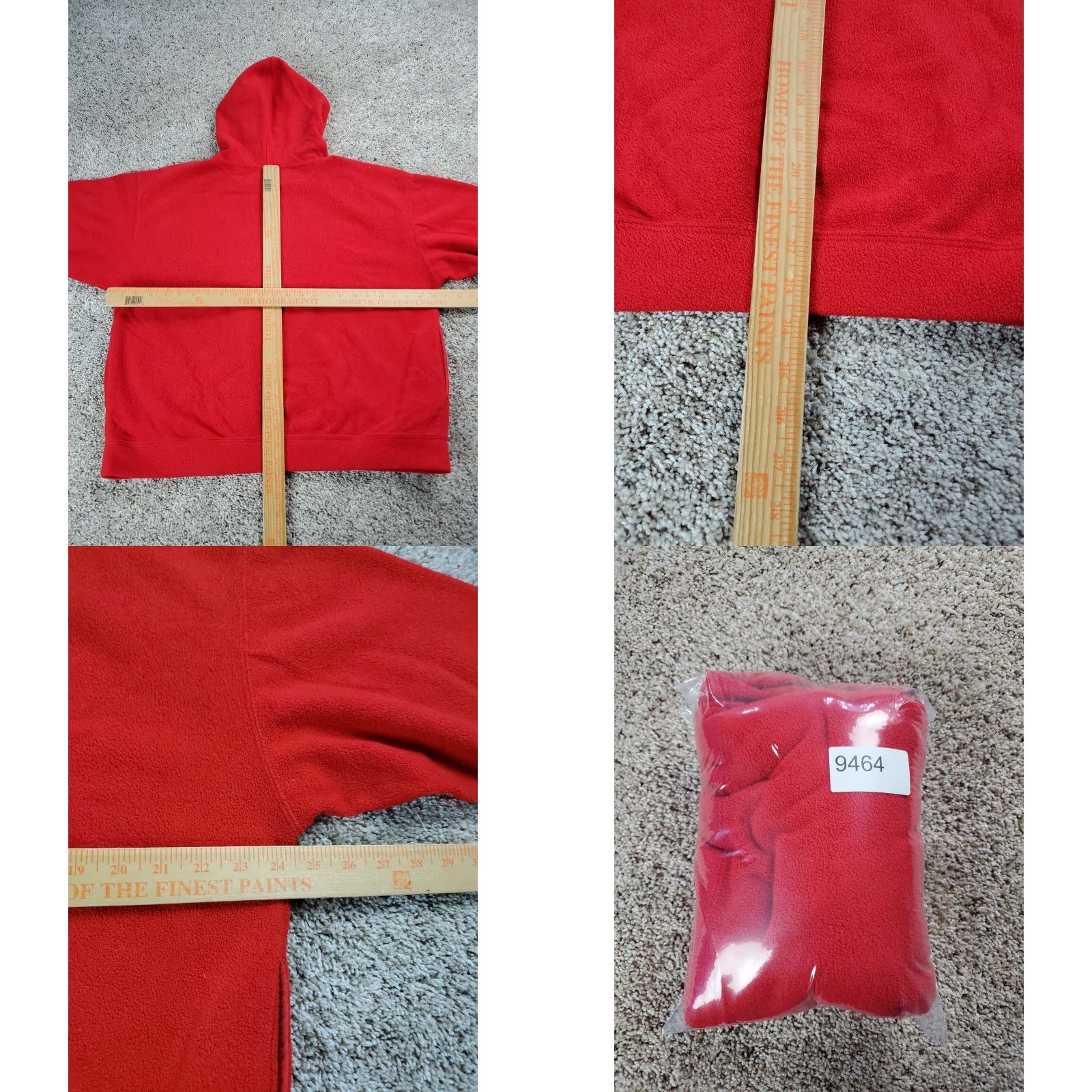 Gap VINTAGE Gap Hoodie Mens Medium Red Fleece Pullover Long Sleeve Cotton Blend Size US M / EU 48-50 / 2 - 8 Thumbnail