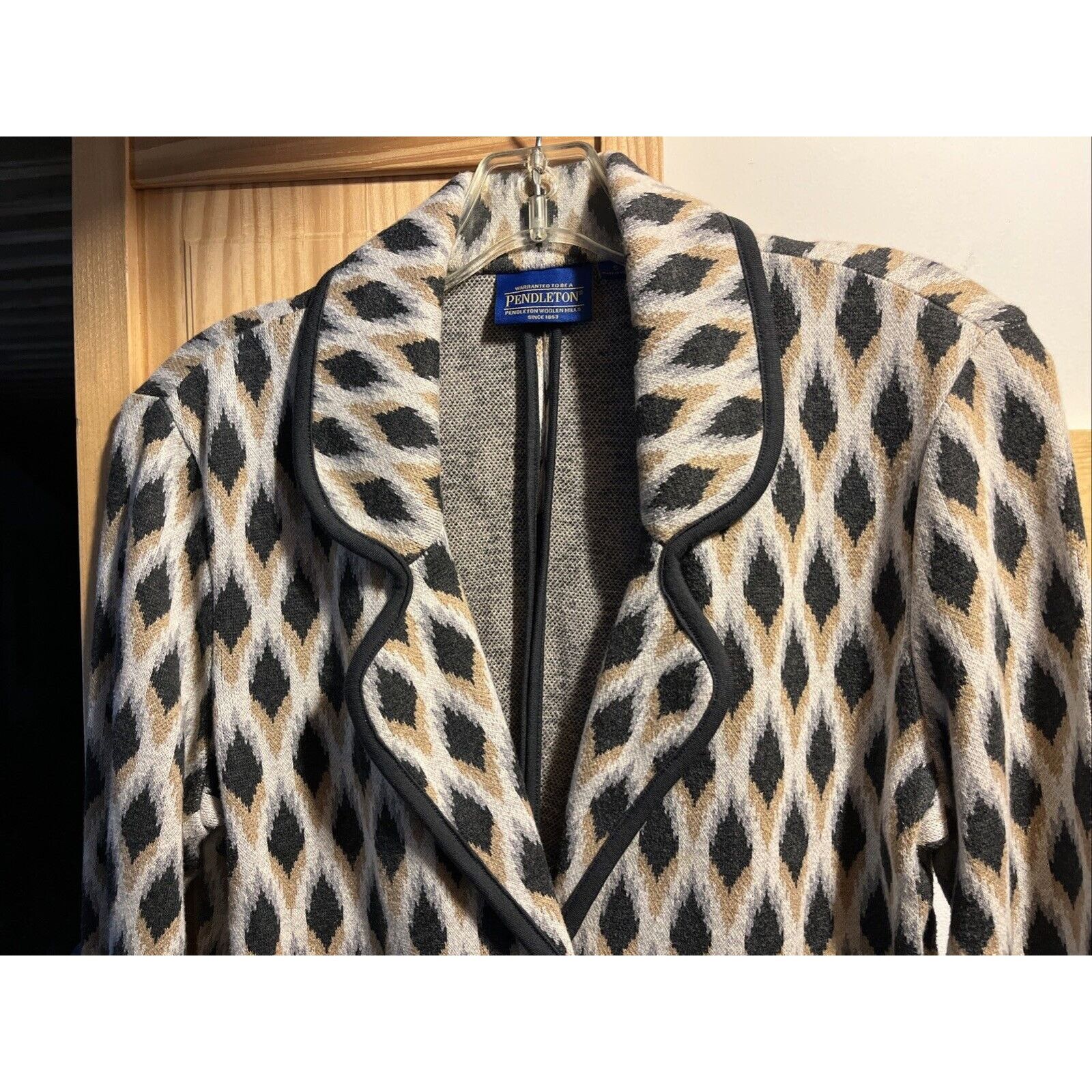 Pendleton Pendleton Brown Cotton Diamond Argyle Blazer Jacket Womens S Size S / US 4 / IT 40 - 5 Thumbnail