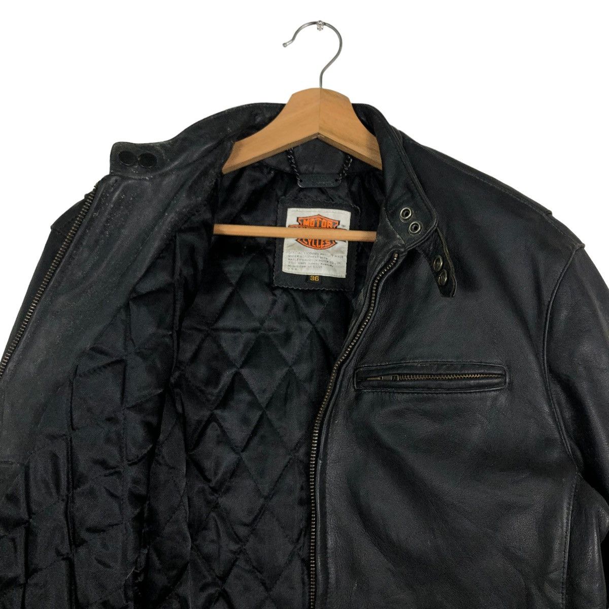 Harley Davidson 🔥VINTAGE LEATHER JACKET HARLEY DAVIDSON SCREAMING EAGLE USA Size US M / EU 48-50 / 2 - 9 Thumbnail