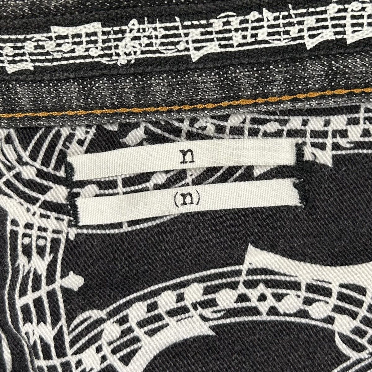 Number (N)ine AW07 Black Pain Denim Size US 30 / EU 46 - 10 Thumbnail