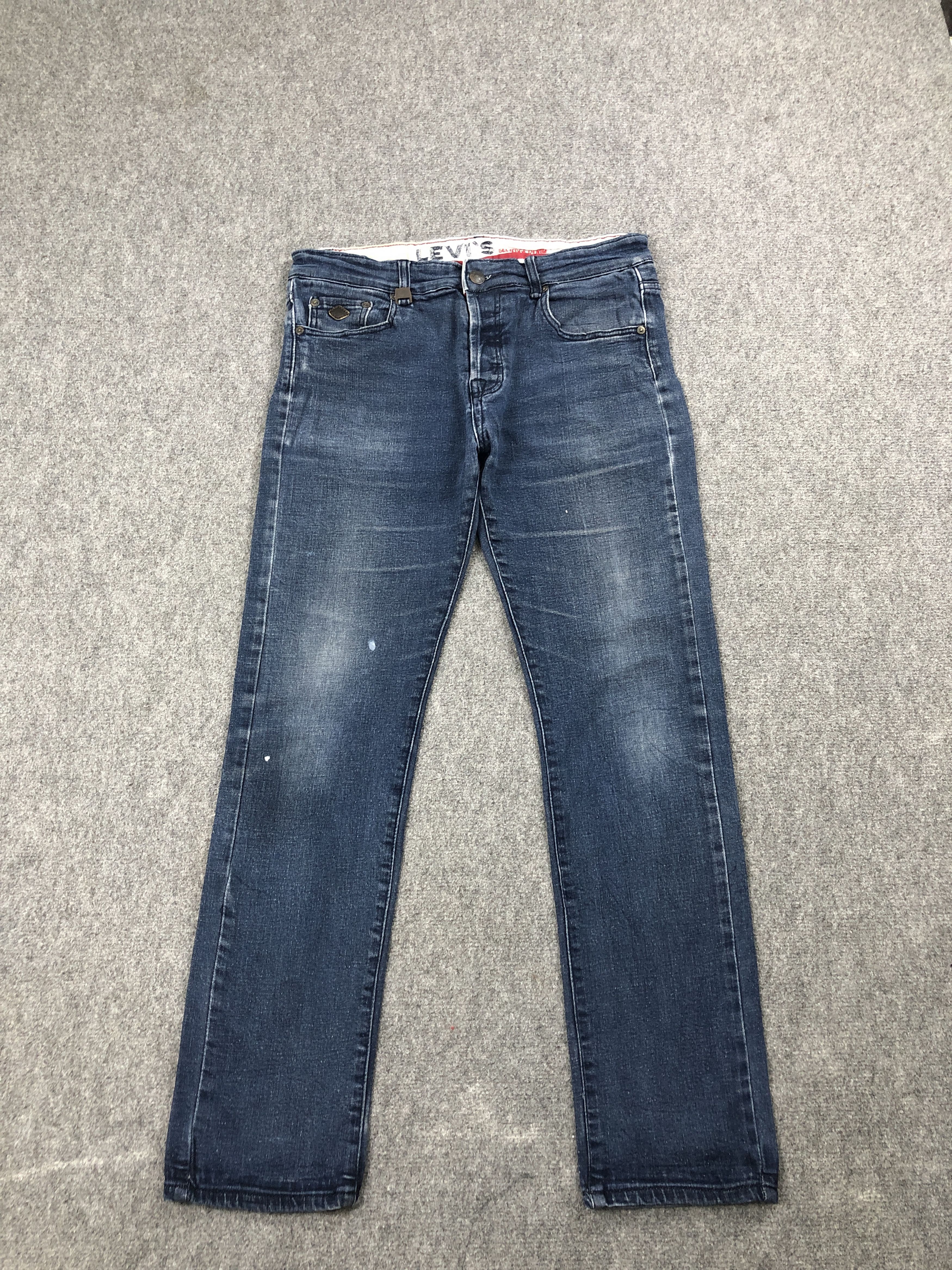Vintage Button Levis 504 Faded Blue Jeans DP2468